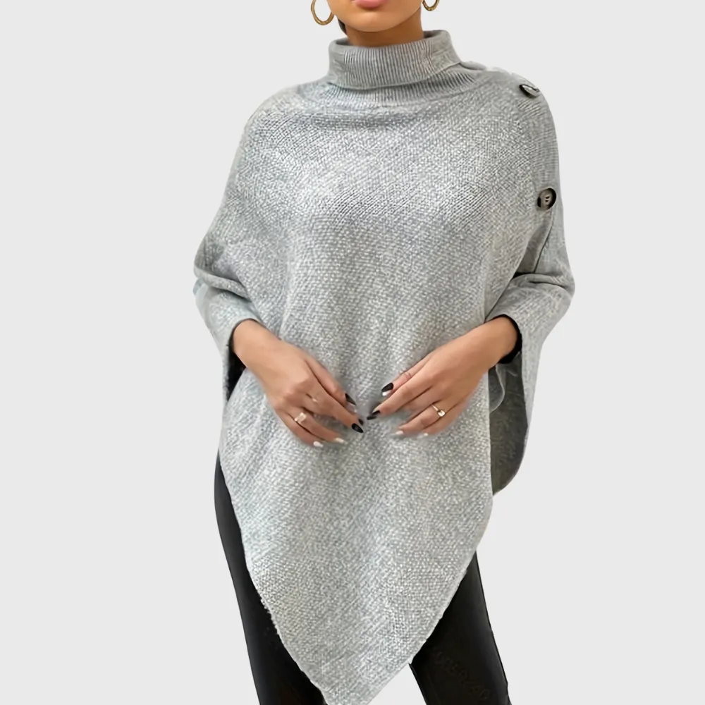 Womens Cozy Cape Sweater