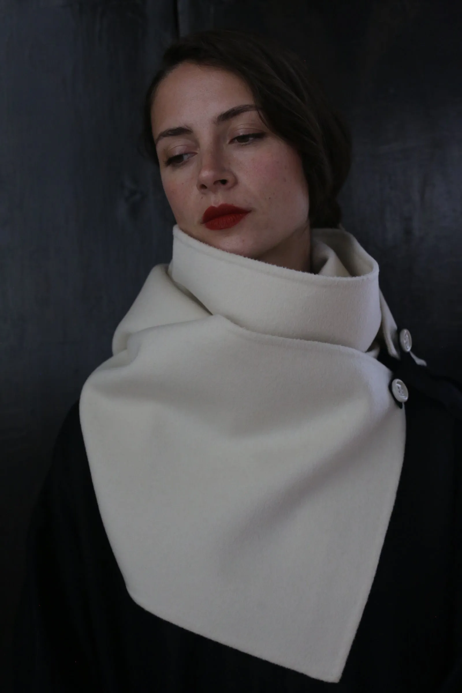 X Scarf - Double-face Cashmere | Undyed